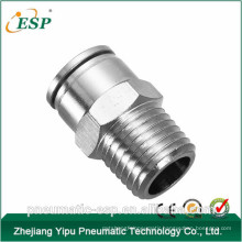 China brass pneumatic male straight fitting